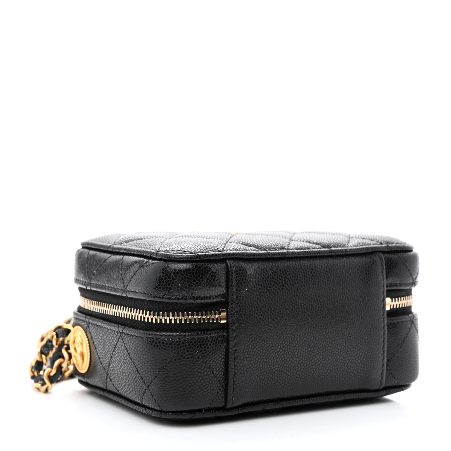 Chanel Caviar Quilted Twist Your Buttons Clutch With Chain Black 4 of 11