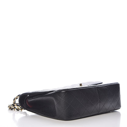 Chanel Caviar Quilted Jumbo Double Flap Black 4 of 14