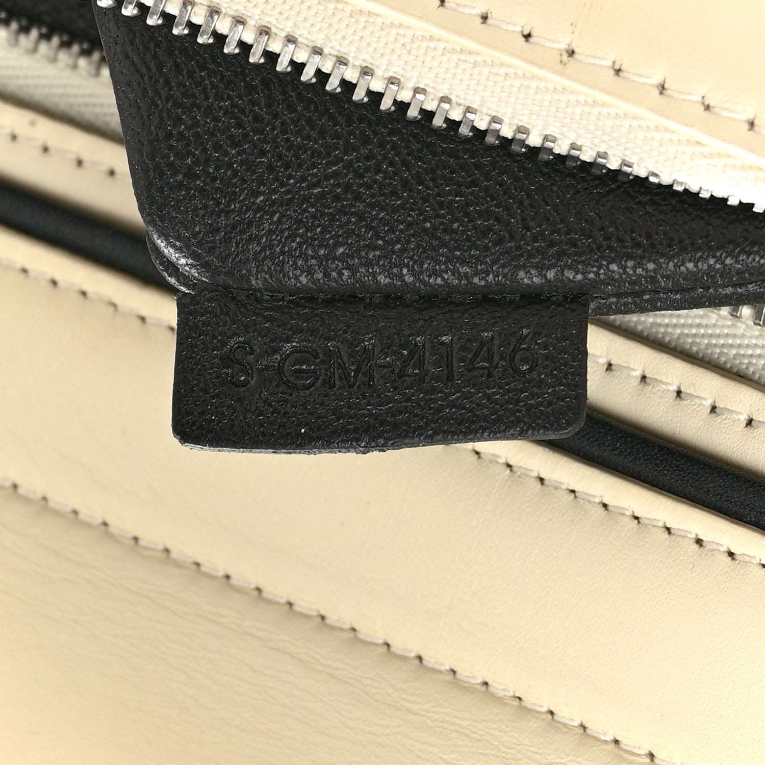 Celine Smooth Calfskin Small Trapeze White Black 7 of 14