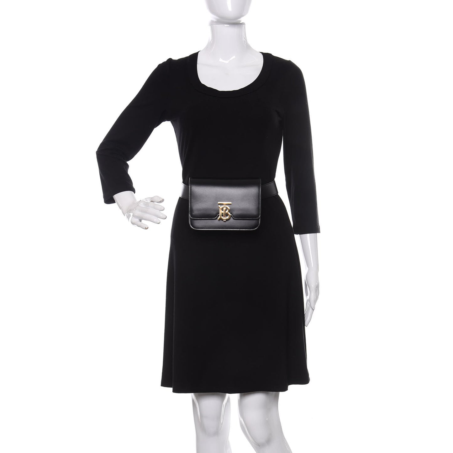 Calfskin TB Belt Bag Black