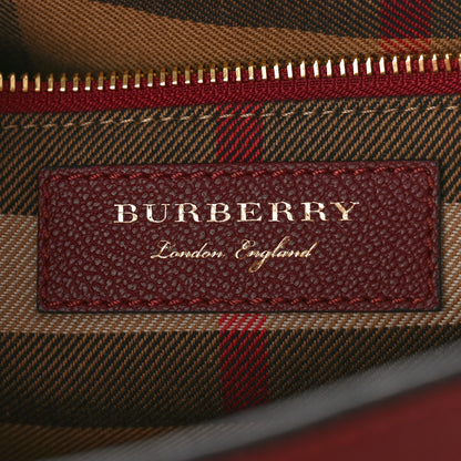Burberry Soft Grain Medium Buckle Tote Dark Plum 6 of 8