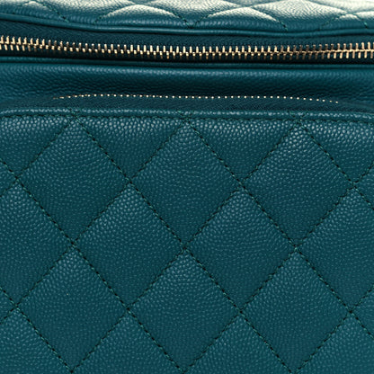 Chanel Caviar Quilted Business Affinity Waist Belt Bag Dark Turquoise 8 of 10