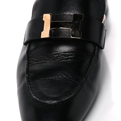 Hermes Goatskin Trocadero Mule 37 Black 11 of 12