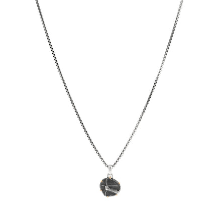 David Yurman Sterling Silver 18K Yellow Gold 23mm Sagittarius Amulet Pendant Necklace 1 of 7