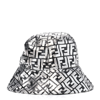 Fendi Nylon Prints On Monogram FF Bucket Hat L Silver 2 of 3
