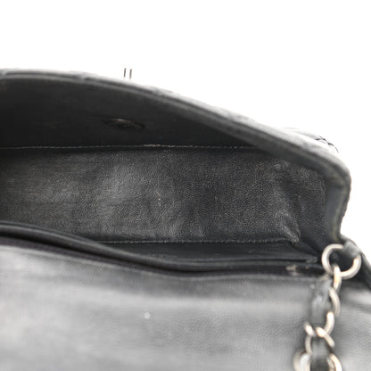 Chanel Washed Caviar Quilted Mini Rectangular Flap Charcoal 5 of 12