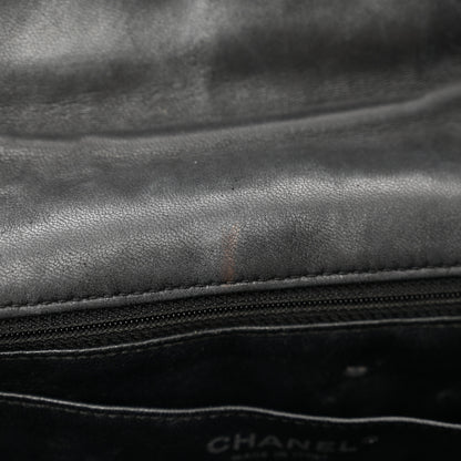 Chanel Patent Quilted Jumbo Single Flap Black 11 of 13