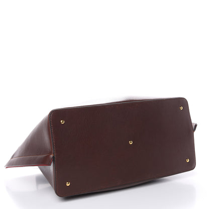 Valentino Garavani Grainy Calfskin Medium VLogo Escape Shopper Rubin 5 of 14