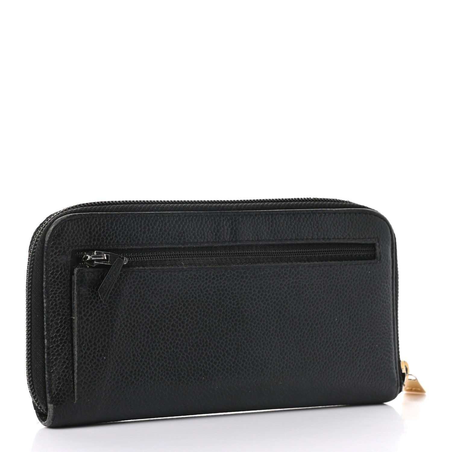 Chanel Caviar Large Timeless CC Zip Around Wallet Black 3 of 8