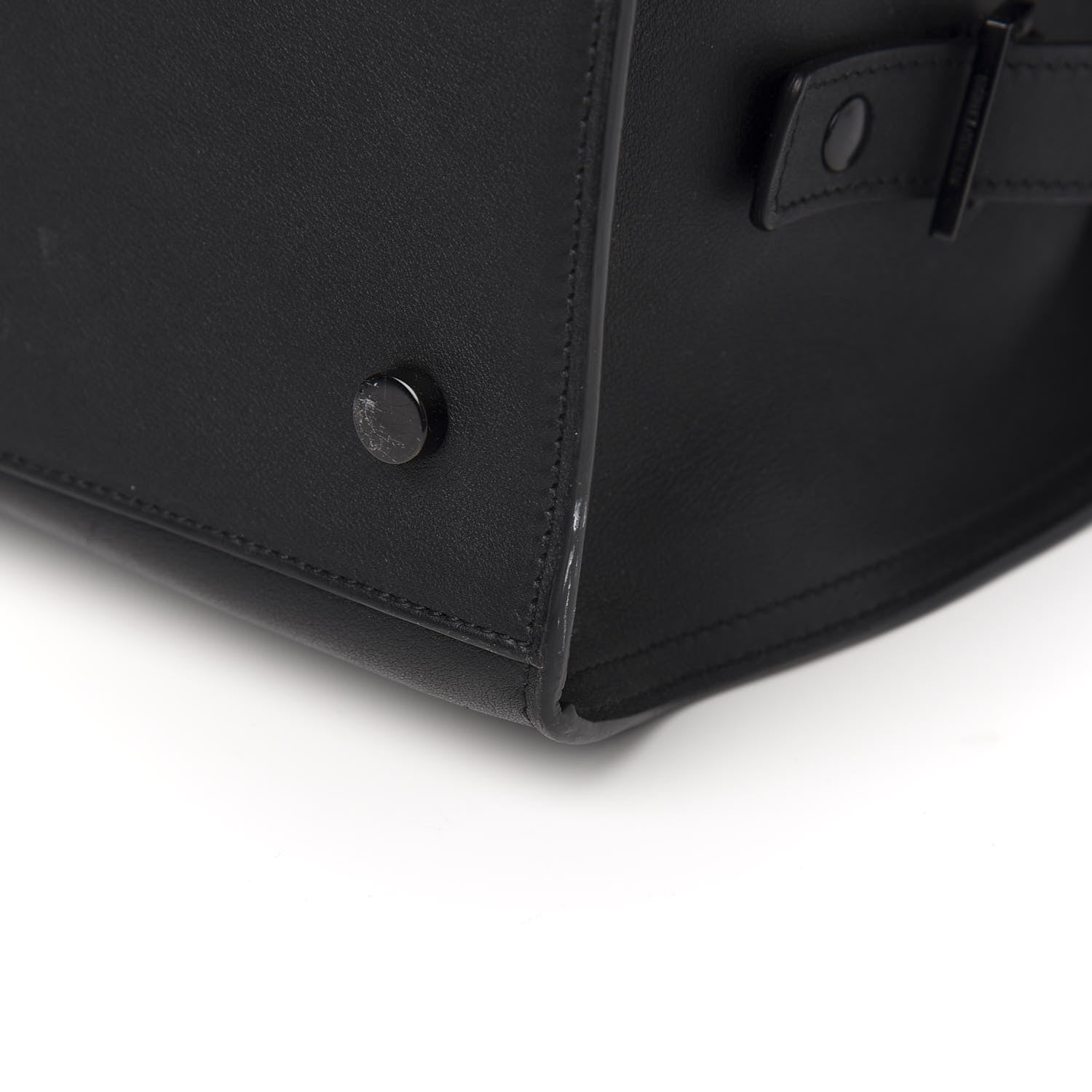 Saint Laurent Smooth Calfskin Small Monogram Cabas Black 10 of 11