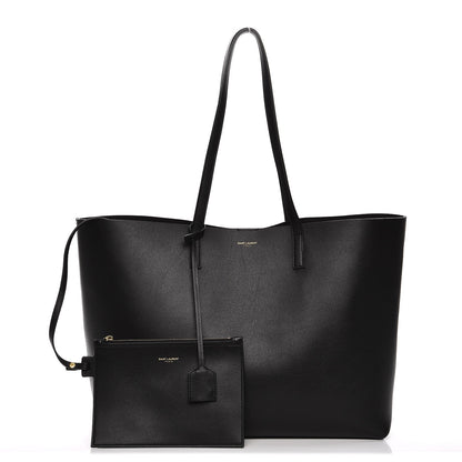 Saint Laurent Calfskin Large Shopping Tote Black 1 of 9