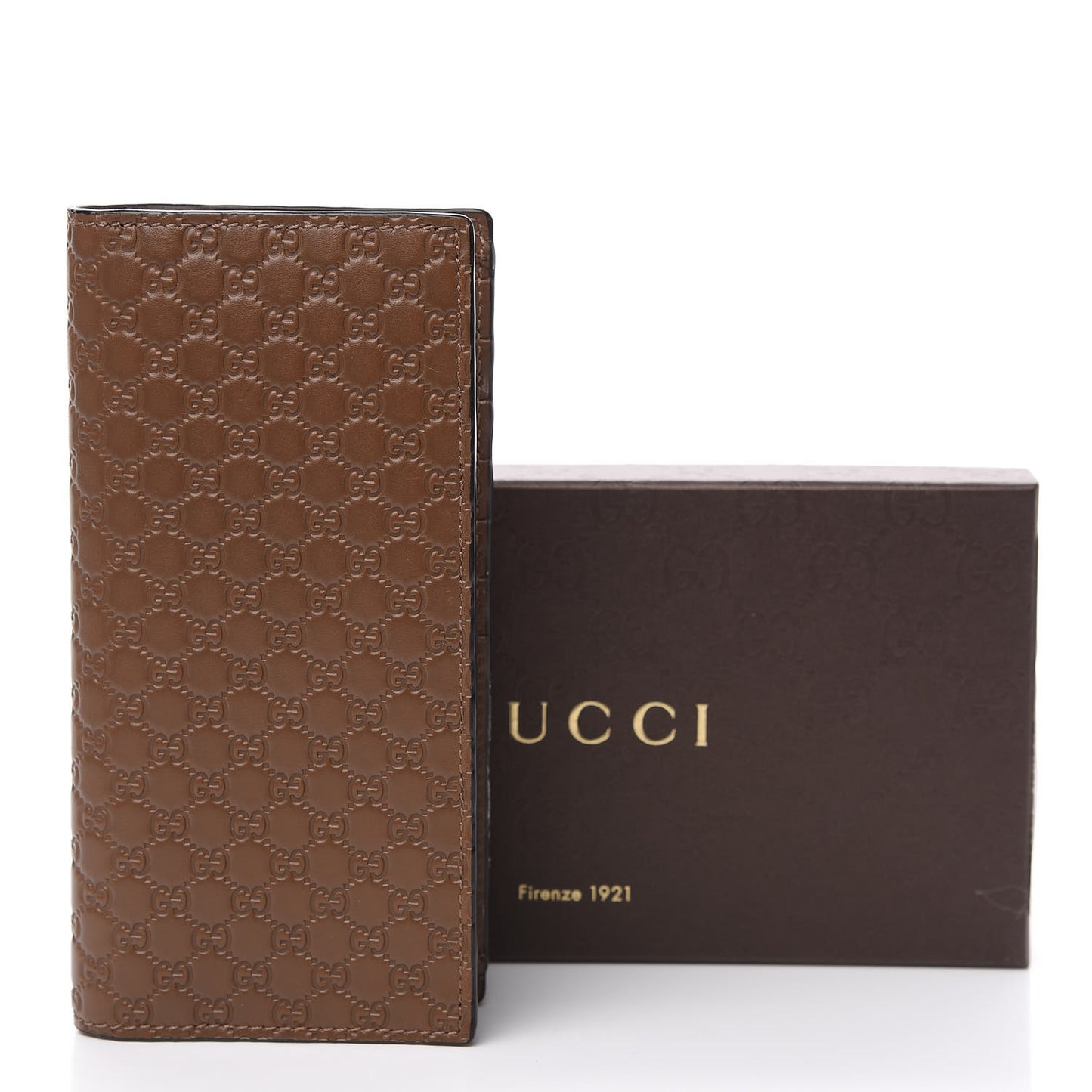 Microguccissima Bi-Fold Organizer Wallet Acero