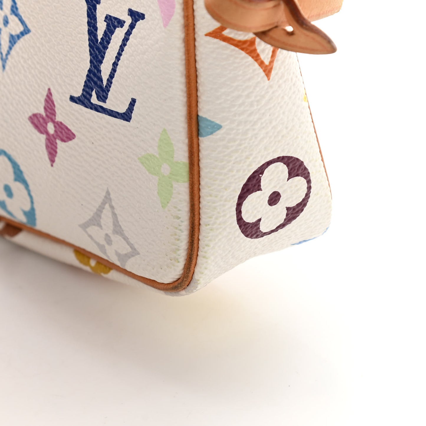 Monogram Multicolor Pochette Accessories White
