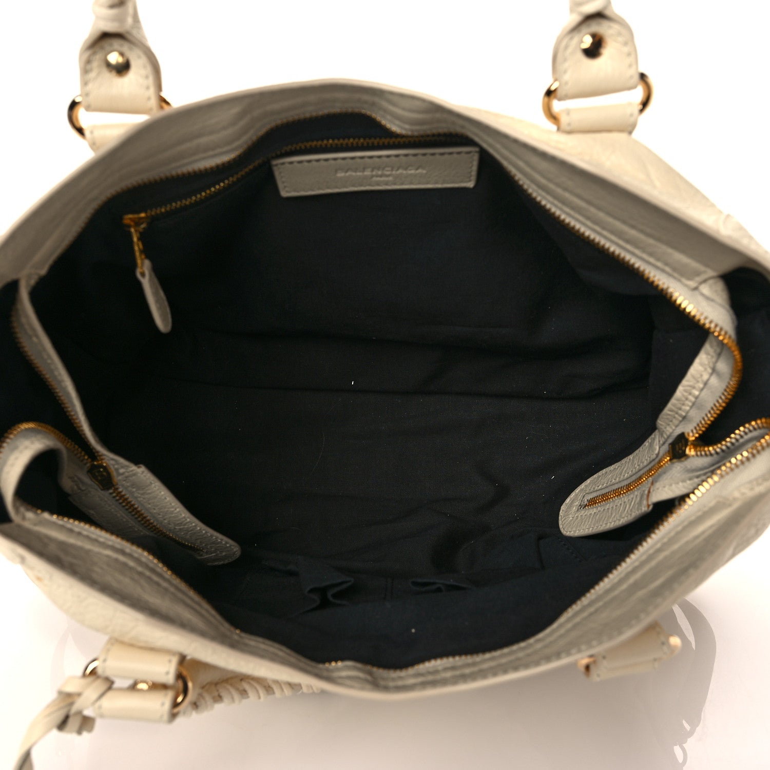 Balenciaga Agneau Giant 12 Gold Hardware City Blanc Creme Light Craie 4 of 10