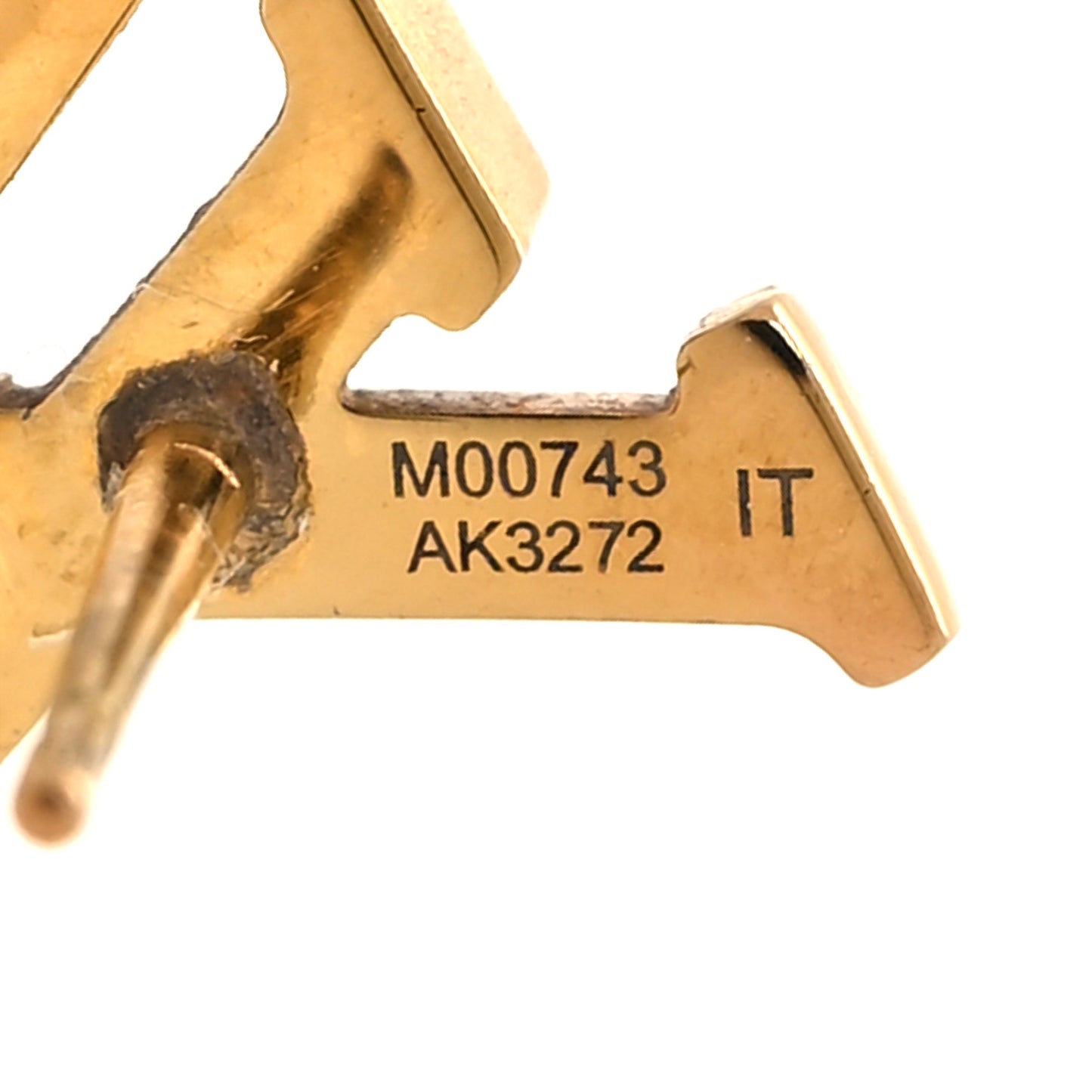 Metal LV Iconic Earrings Gold