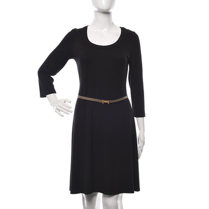 Hermes Swift Epsom 13mm Focus Belt 75 Black Etoupe 2 of 6