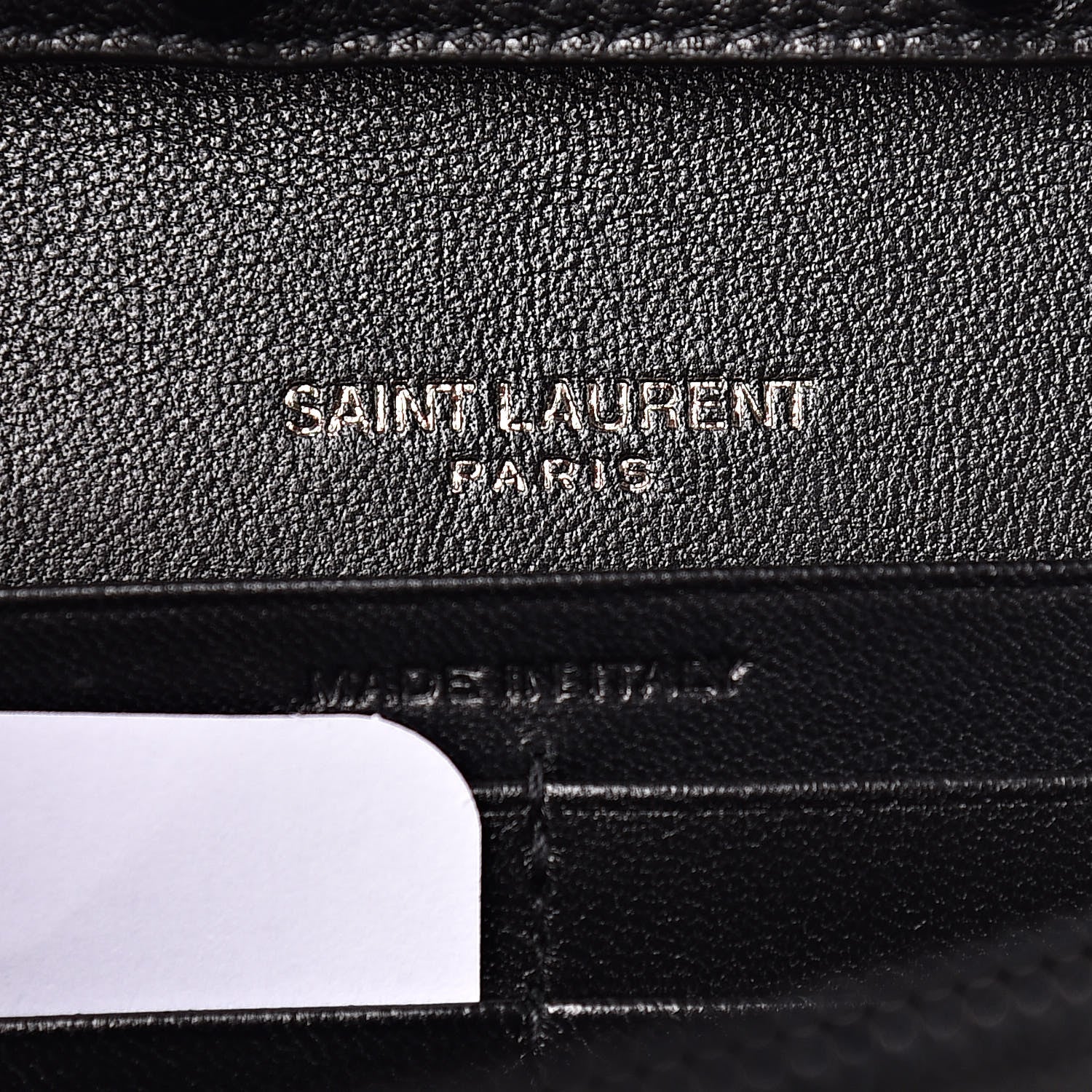 Saint Laurent Sequin Suede Monogram Chain Wallet Fuchsia Black 6 of 11