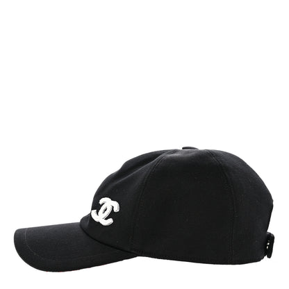 Chanel Cotton Beaded CC Cap Hat Black 4 of 8