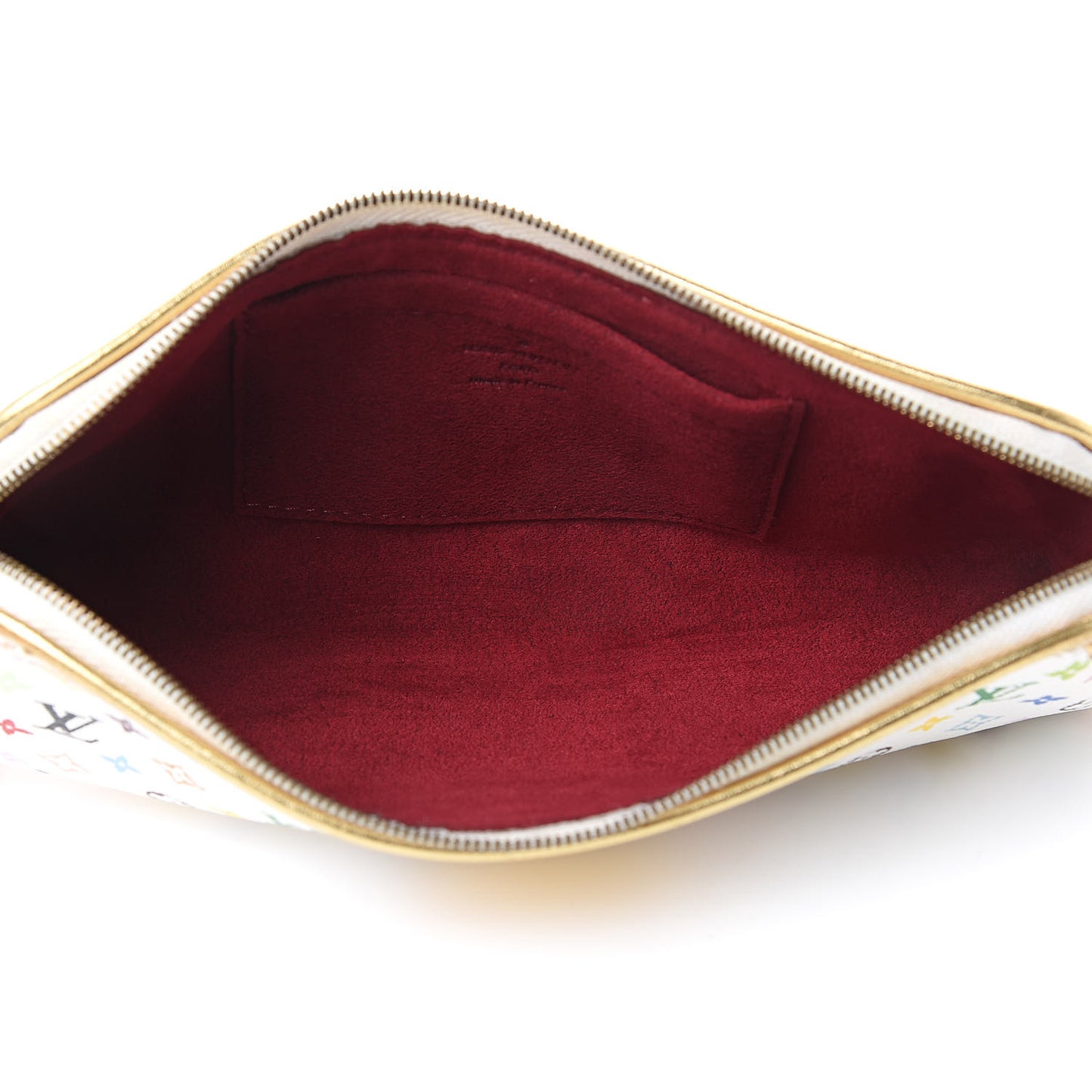 Monogram Multicolor Kate Clutch White