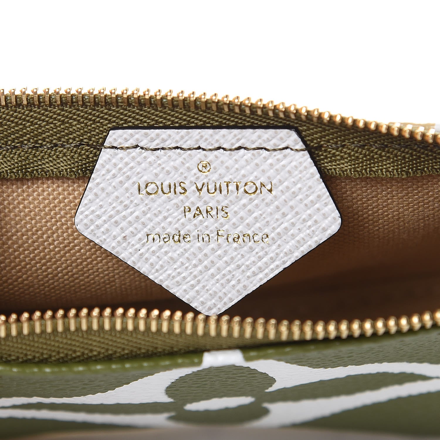 Louis Vuitton Monogram Giant Micro Pochette Accessories Kaki White 6 of 8