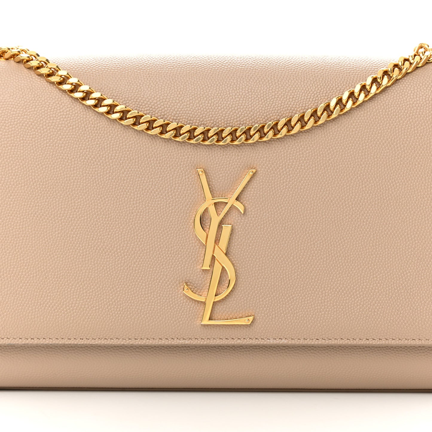 Grain De Poudre Medium Monogram Kate Satchel Dark Beige