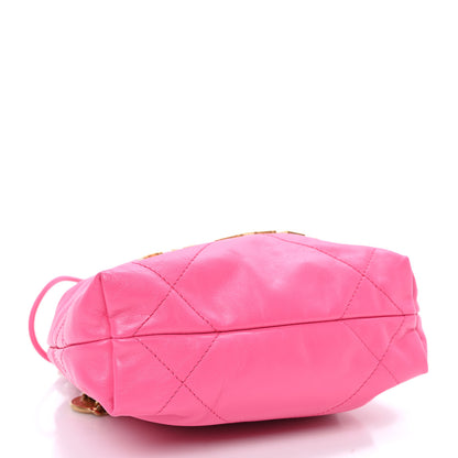 Chanel Shiny Calfskin Quilted Mini Chanel 22 Pink 4 of 10