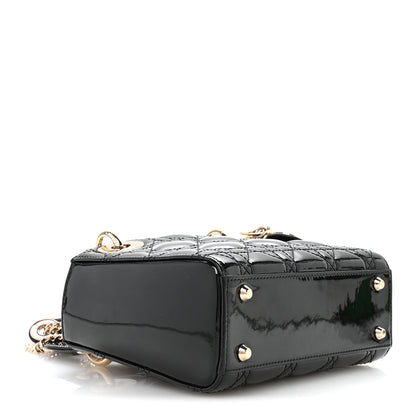 Christian Dior Patent Cannage Mini Lady Dior Black 4 of 11