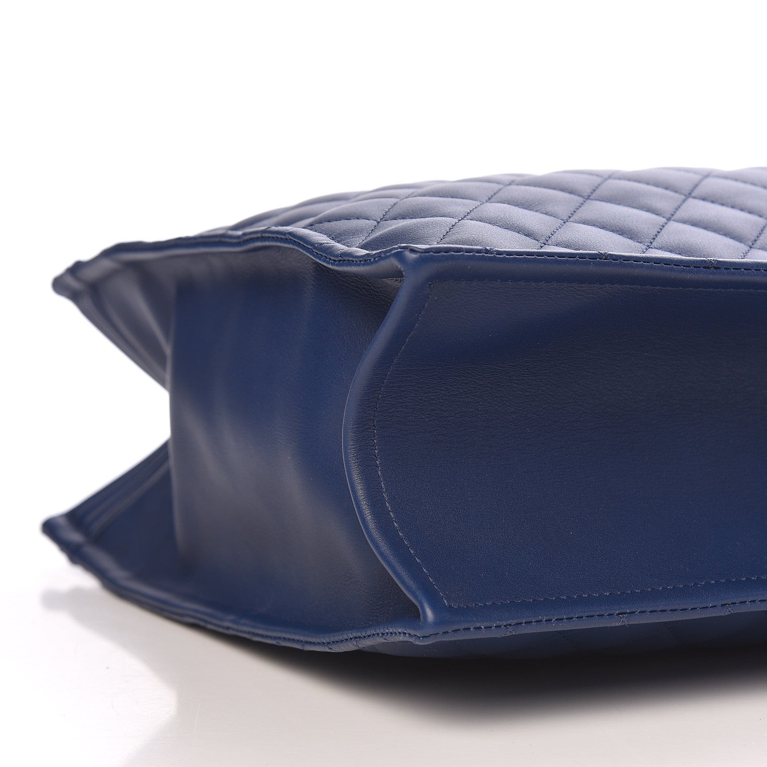 Chanel Calfskin Quilted Large Boy Tote Navy 5 of 10
