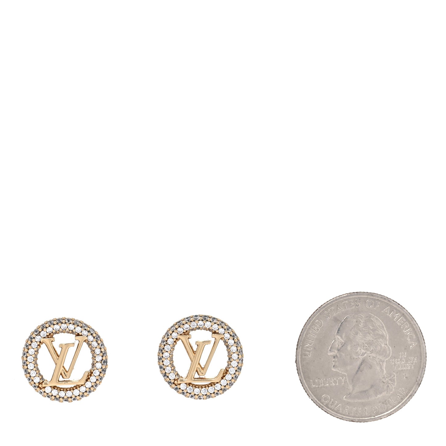 Metal Crystal Louise By Night Earrings Gold