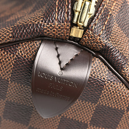 Louis Vuitton Damier Ebene Speedy 30 6 of 9