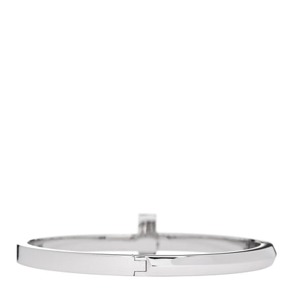 Tiffany 18K White Gold Wide T T1 Hinged Bangle Bracelet 2 of 4