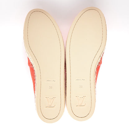 Louis Vuitton Canvas Waterfall Espadrille 39 Rouge 5 of 8