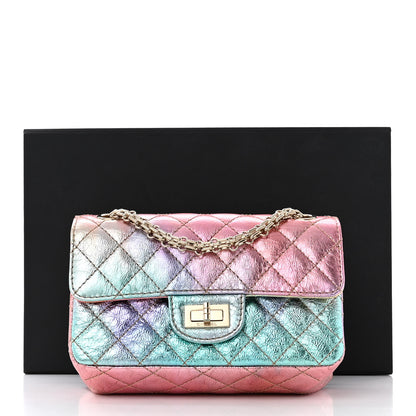 Chanel Metallic Goatskin Quilted Mini 2.55 Reissue Flap Multicolor 12 of 12