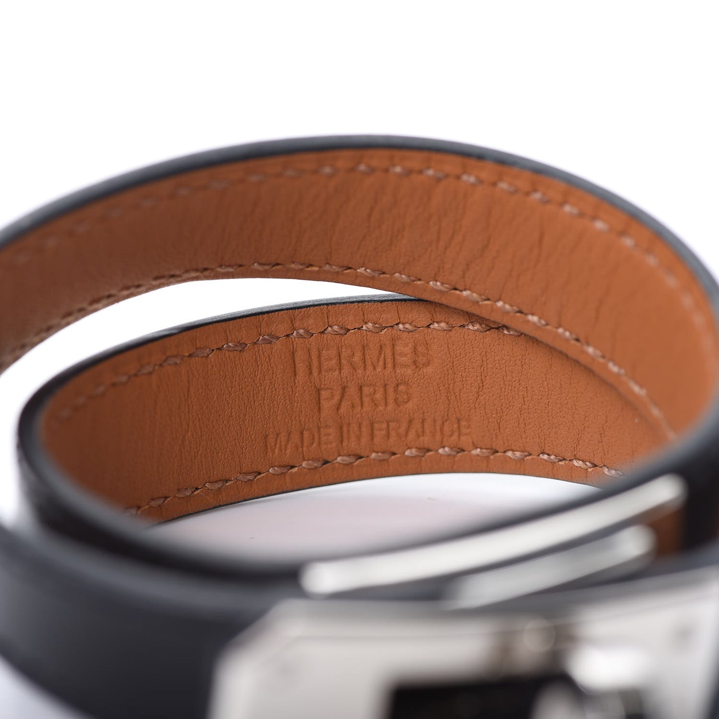 Box Kelly Double Tour Bracelet XS Black