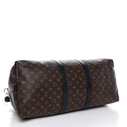 Louis Vuitton Monogram Macassar Keepall Bandouliere 55 4 of 6