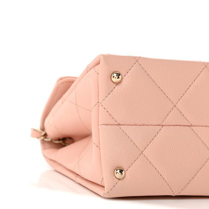 Chanel Caviar Quilted Mini Retro Twist Top Handle Flap Light Pink 9 of 12