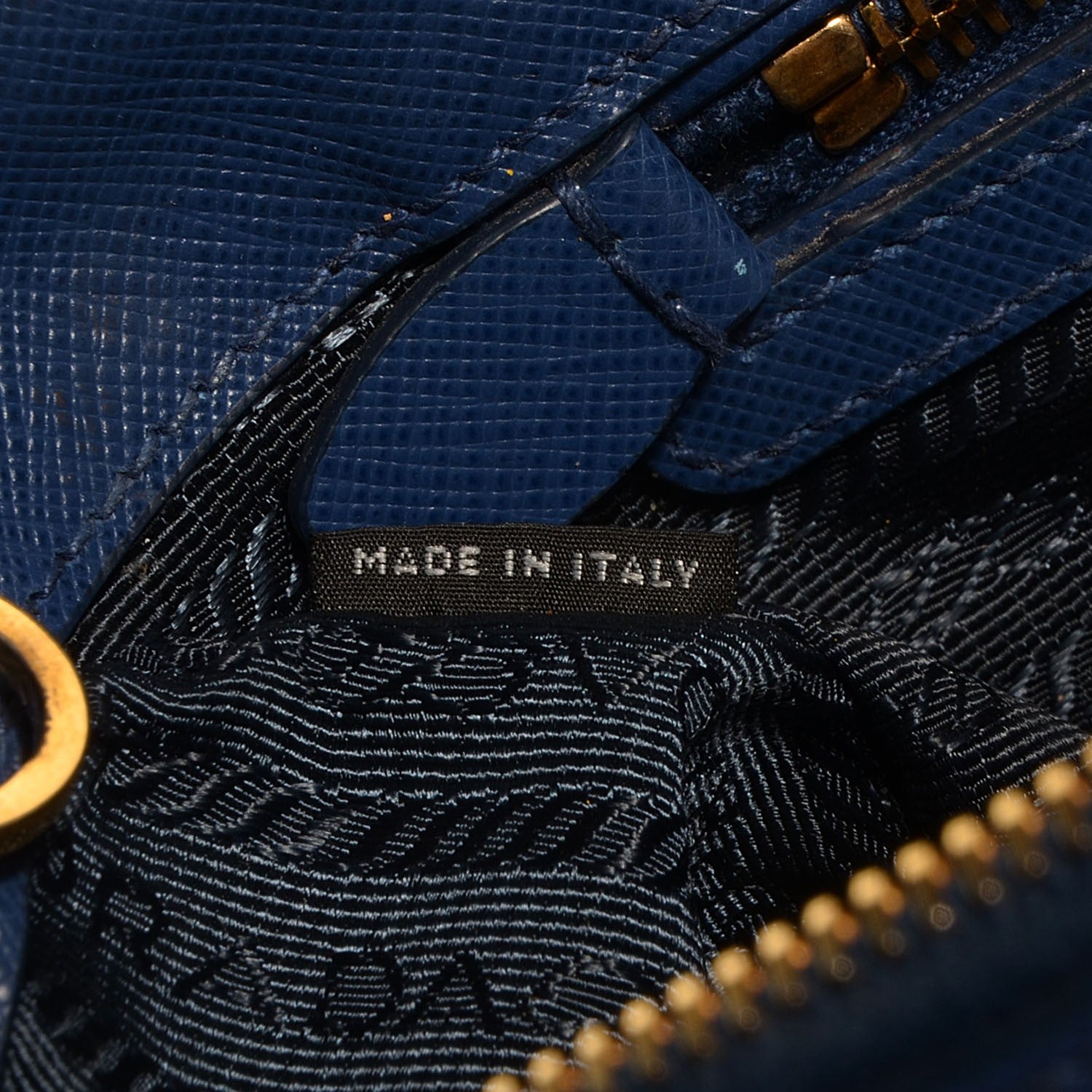 Prada Saffiano Lux Medium Double Zip Tote Bluette 7 of 12
