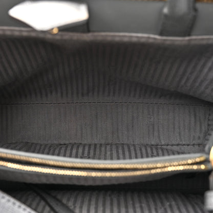 Fendi Vitello Elite Petite 2Jours Tote Grigio Grigio Chiaro 5 of 16