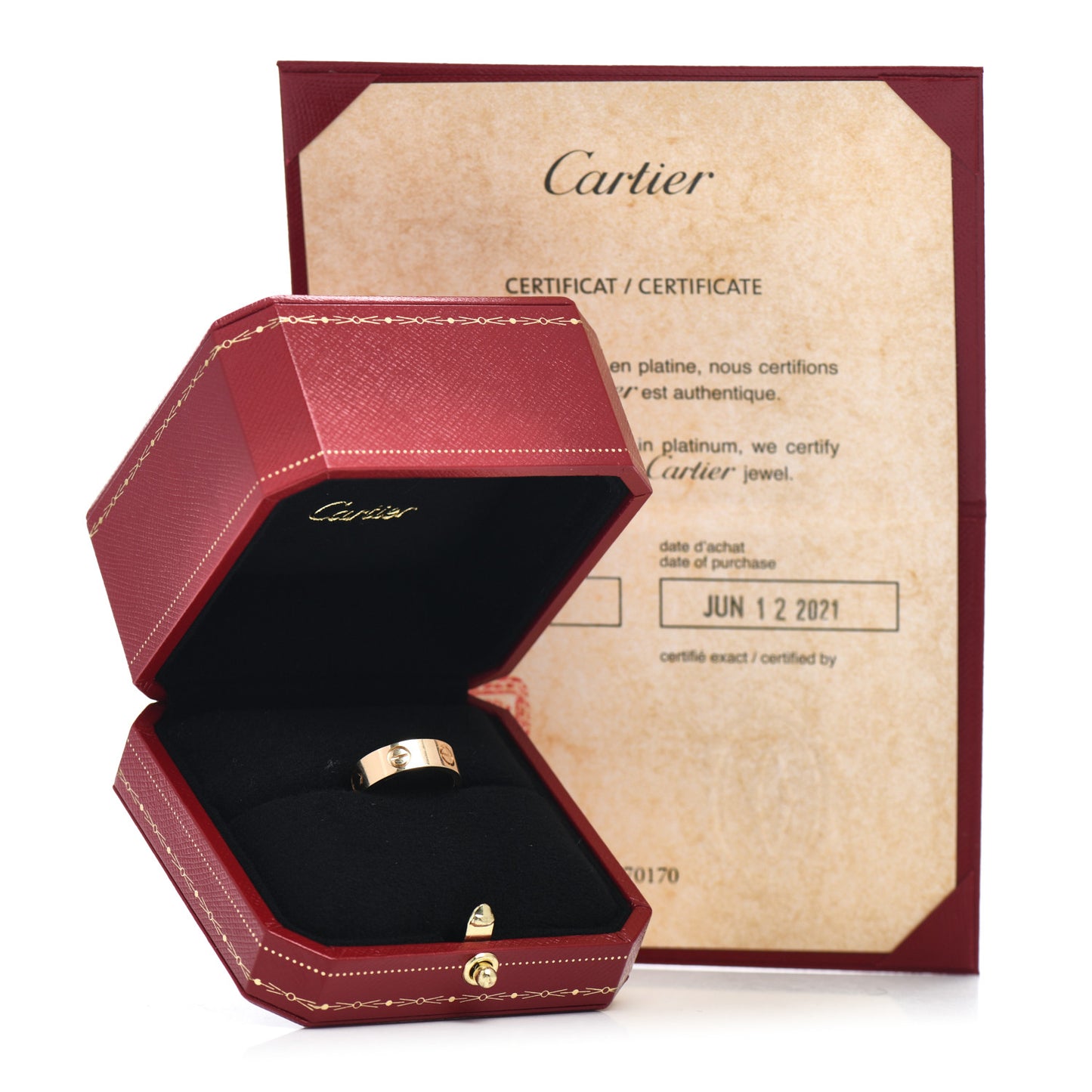 18K Yellow Gold 5.5mm LOVE Ring 50 5.25