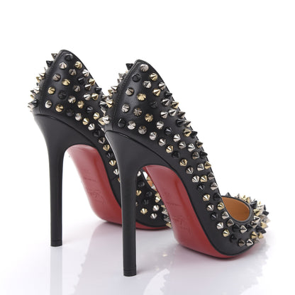 Christian Louboutin Nappa Pigalle Spikes 120 Pumps 35 Black 4 of 8