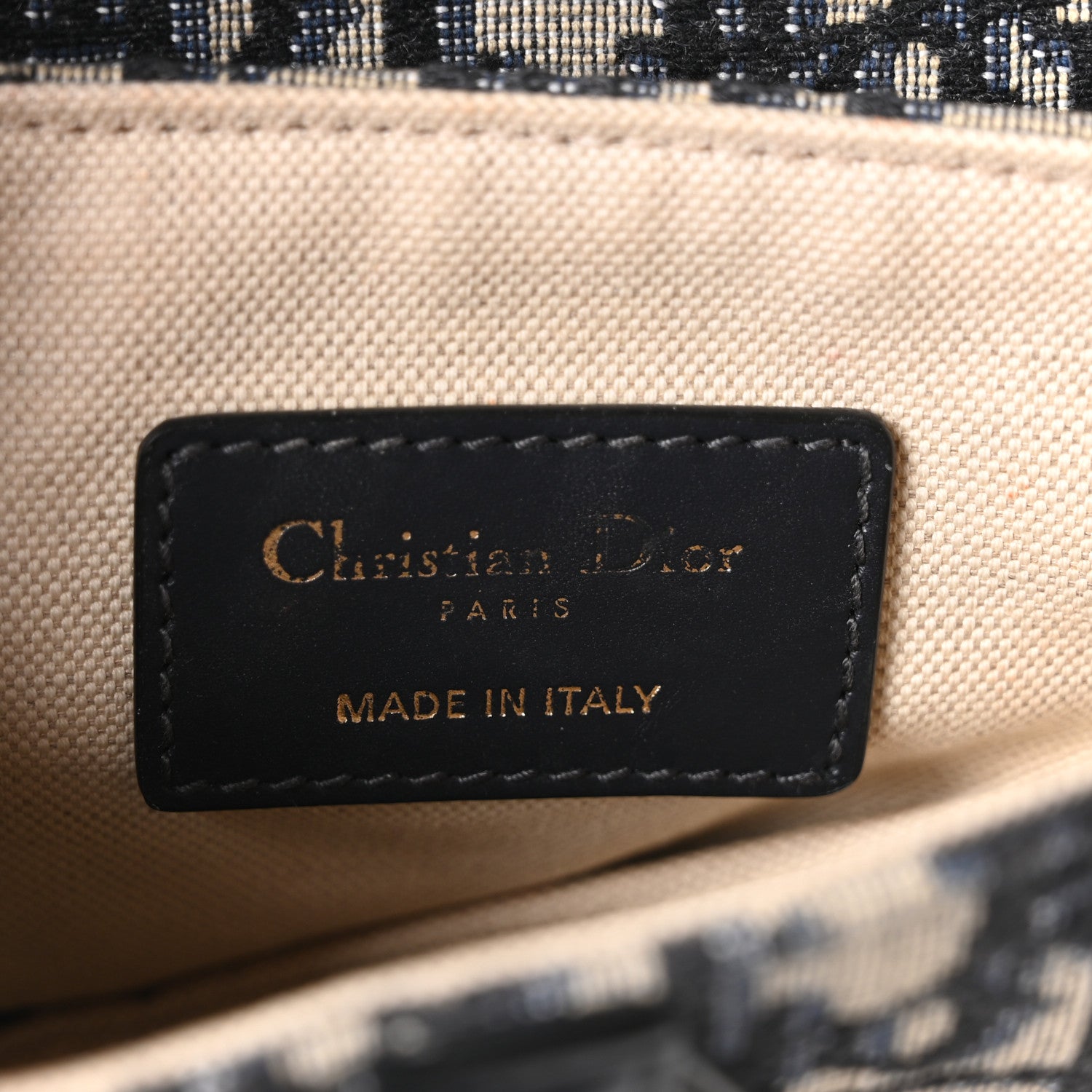 Christian Dior Oblique Mini Saddle Bag Blue 11 of 19