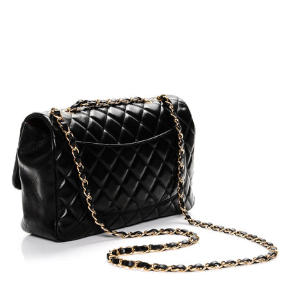 Chanel Lambskin Quilted Jumbo Single Flap Black 3 of 7
