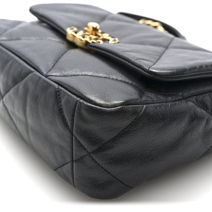 Chanel Goatskin Quilted Medium Chanel 19 Flap Black 10 of 10