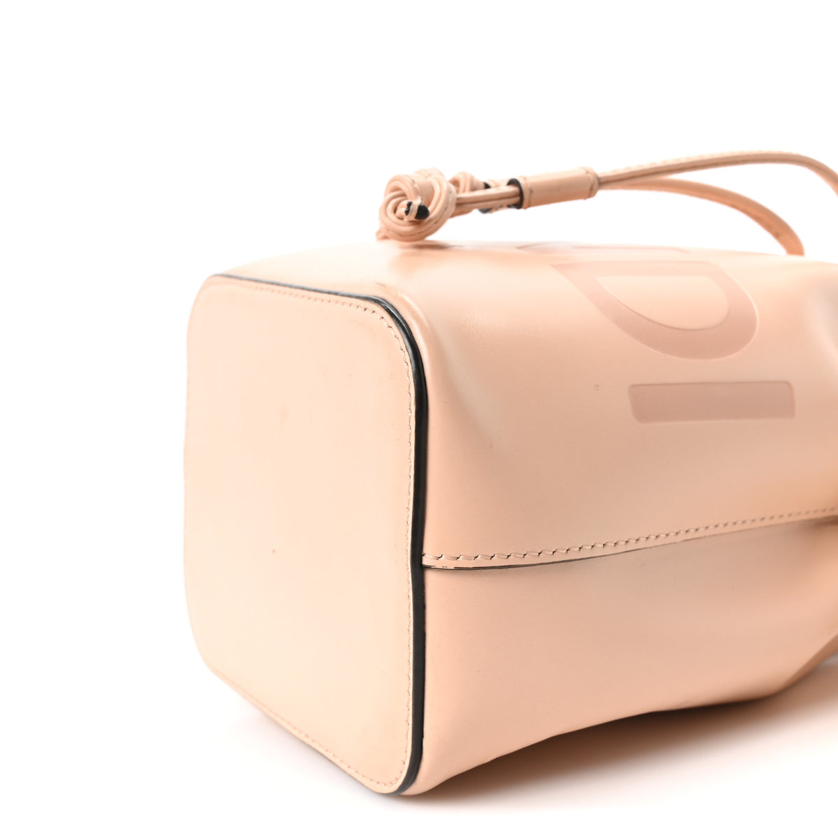 Fendi Vitello King F is Fendi Logo Embossed Mini Mon Tresor Bucket Bag Light Rose 10 of 10