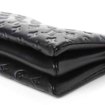 Louis Vuitton Lambskin Embossed Monogram Coussin PM Black 7 of 9