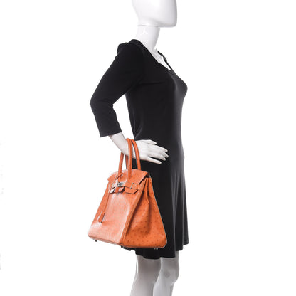 Hermes Ostrich Birkin 35 Orange 2 of 41