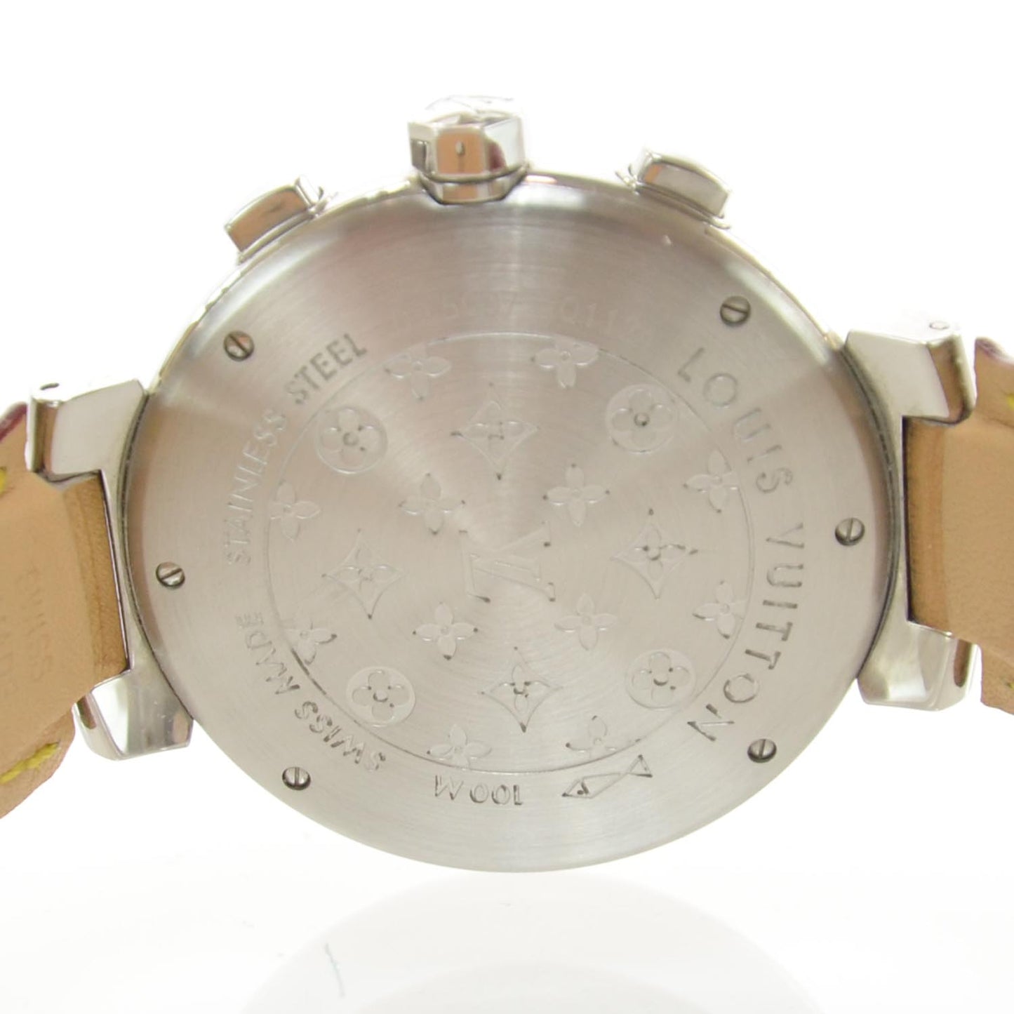 Stainless Steel Vachetta 41mm Tambour Chronograph Automatic Watch Brown