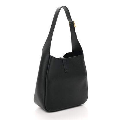 Saint Laurent Smooth Calfskin Small Le 5 A 7 Soft Hobo Black 3 of 10