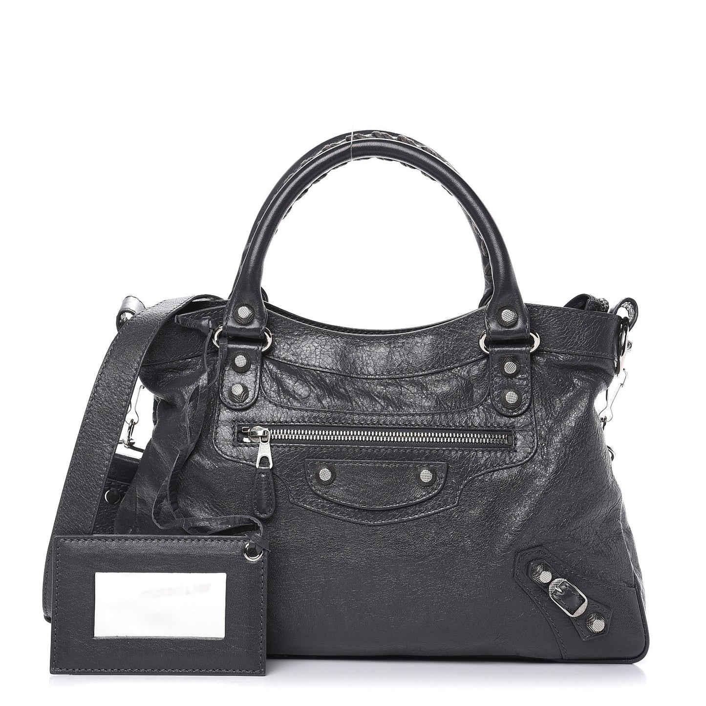Agneau Giant 12 Silver Hardware Town Gris Tarmac