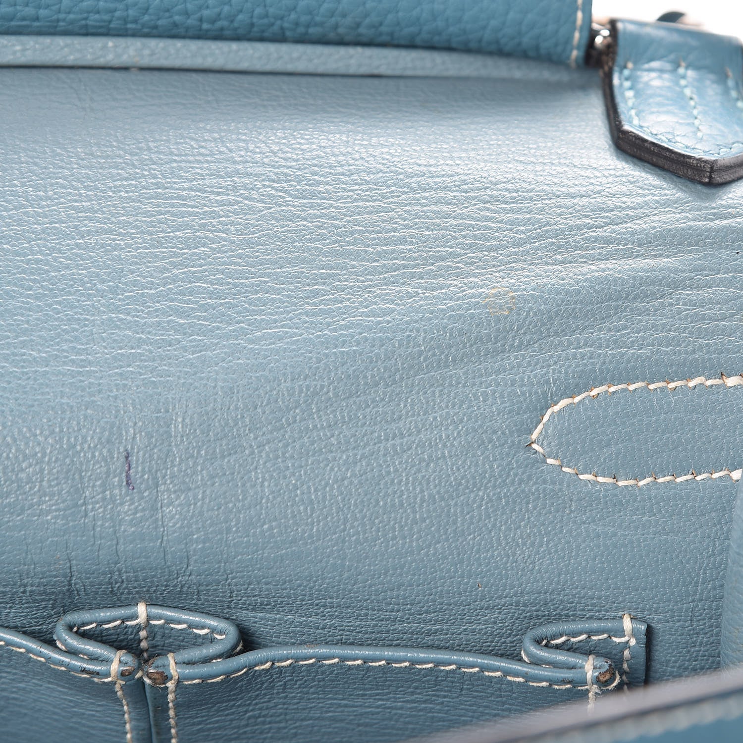 Hermes Taurillon Clemence Jypsiere 28 Blue Jean 10 of 20